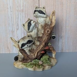 Homco Woodland Raccoon Figurine